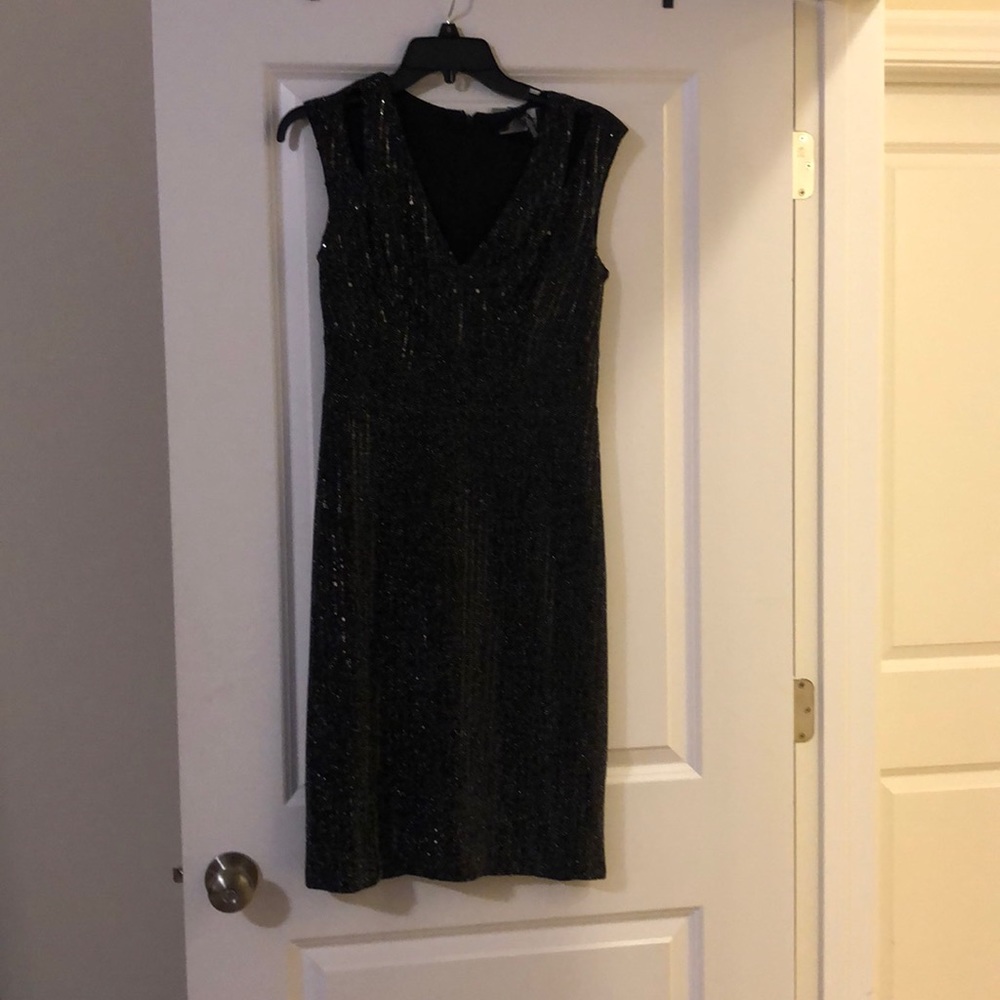 Black shimmer dress